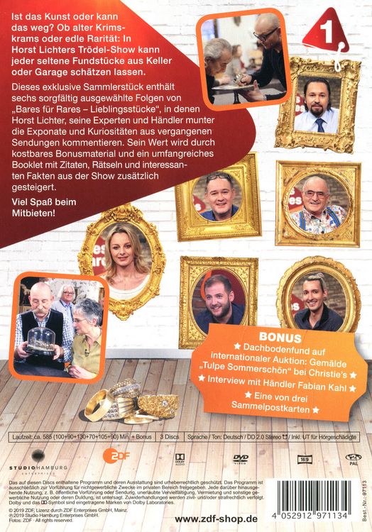 Produktbild: Bares f&uuml;r Rares - Lieblingsst&uuml;cke - Box 1 [3 DVDs]