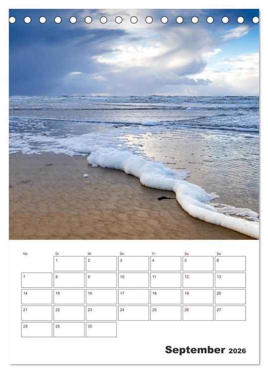Produktbild: Sankt Peter-Ording Sonne, Strand und Meer (Tischkalender 2026 DIN A5 hoch), CALVENDO Monatskalender