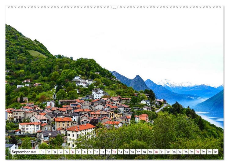 Produktbild: Impressionen vom Luganer See (Wandkalender 2026 DIN A2 quer), CALVENDO Monatskalender