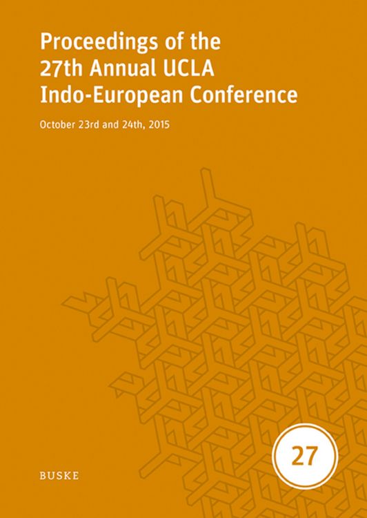 Produktbild: Proceedings of the 27th Annual UCLA Indo-European Conference