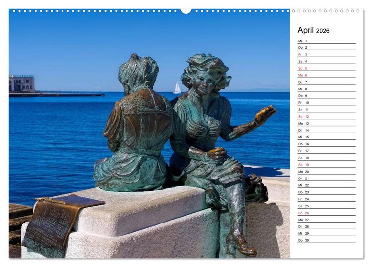 Produktbild: Triest - Habsburger Erbe und italienisches Flair (Wandkalender 2026 DIN A2 quer), CALVENDO Monatskalender