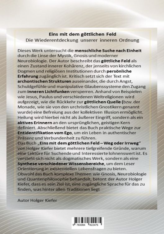 Produktbild: Eins mit dem g&ouml;ttlichen Feld - Weg oder Irrweg
