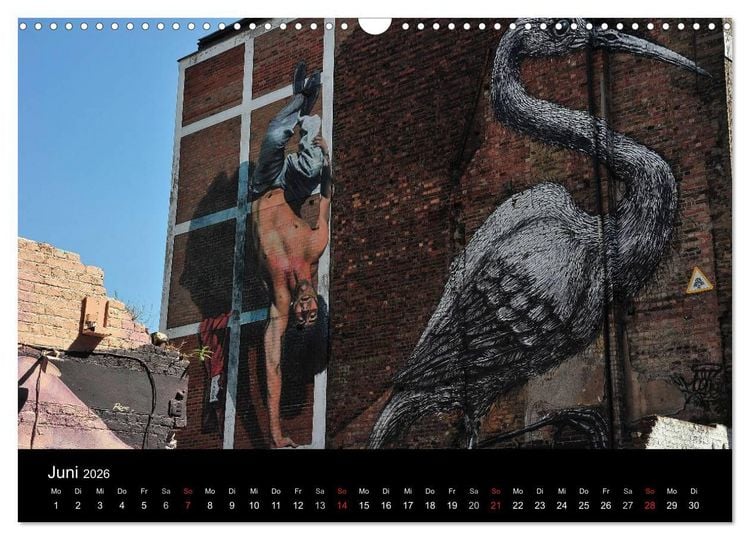 Produktbild: Urbane Kunst - Streetart 2026 (Wandkalender 2026 DIN A3 quer), CALVENDO Monatskalender