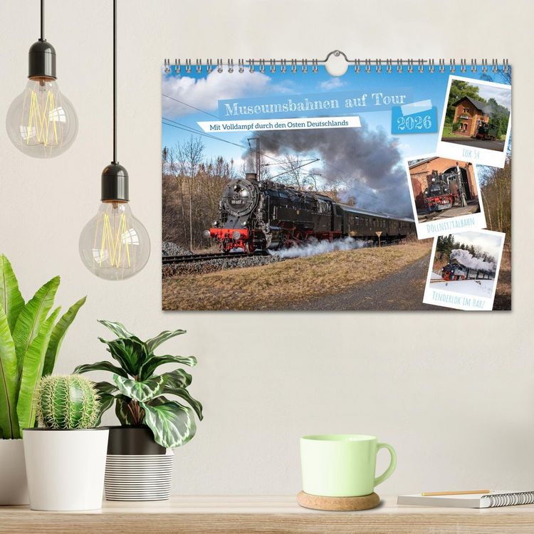 Produktbild: Museumsbahnen auf Tour (Wandkalender 2026 DIN A4 quer), CALVENDO Monatskalender