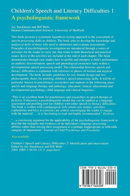 Produktbild: Children s Speech and Literacy Bk1