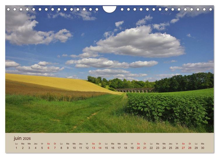 Produktbild: Paysages de l'Yonne (Calendrier mural 2026 DIN A4 vertical), CALVENDO calendrier mensuel