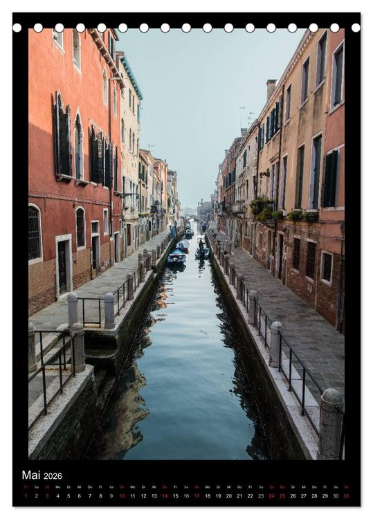 Produktbild: Venedig &ndash; La Romantica (Tischkalender 2026 DIN A5 hoch), CALVENDO Monatskalender