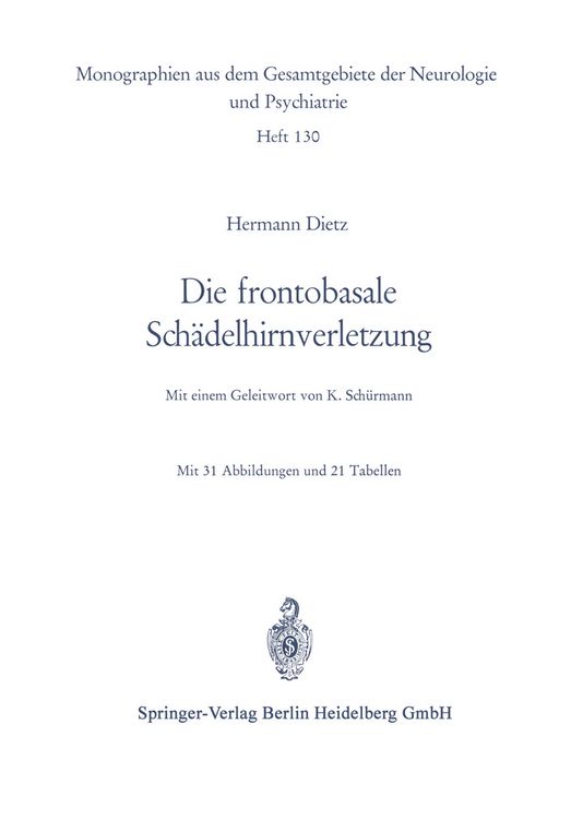 Produktbild: Die frontobasale Sch&auml;delhirnverletzung