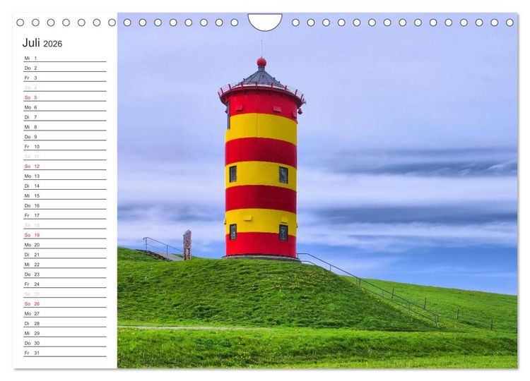 Produktbild: Ostfriesland - zwischen Watt und Moor (Wandkalender 2026 DIN A4 quer), CALVENDO Monatskalender