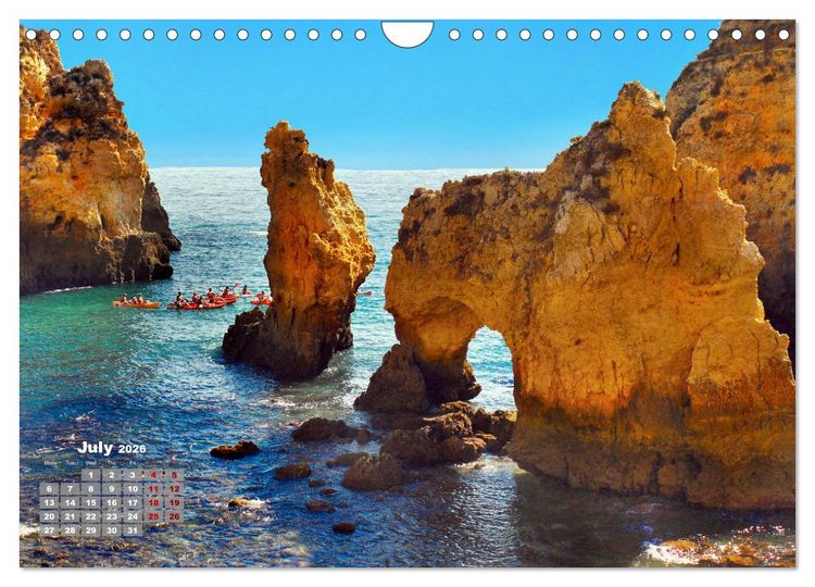 Produktbild: Natural Wonders, Fascinating Places in The World (Wall Calendar 2026 DIN A4 landscape), CALVENDO 12 Month Wall Calendar