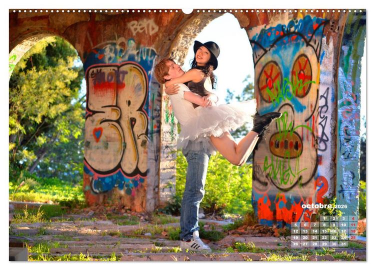 Produktbild: Des danseurs dans la ville 3 L'Oeil et le Mouvement (Calendrier mural 2026 DIN A2 vertical) calendrier de bureau