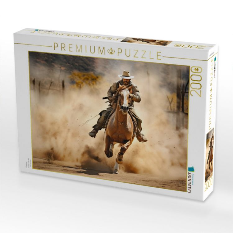 Produktbild: CALVENDO Puzzle Cowboy | 2000 Teile Lege-Gr&ouml;&szlig;e 90x67cm Foto-Puzzle f&uuml;r gl&uuml;ckliche Stunden