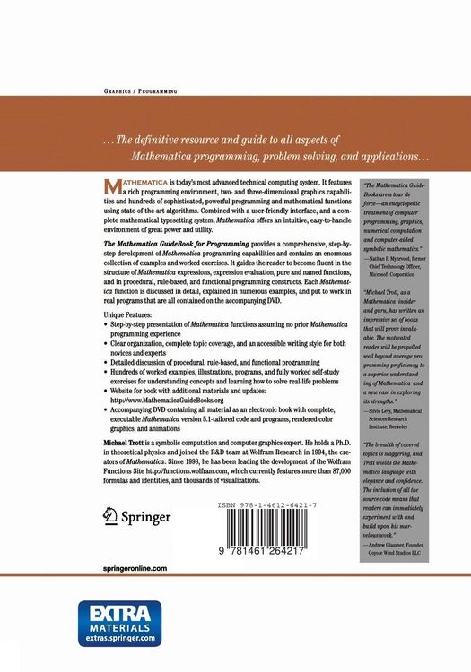 Produktbild: The Mathematica GuideBook for Programming