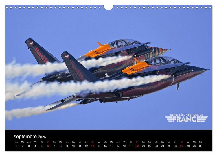 Produktbild: G&eacute;nie a&eacute;ronautique de France (Calendrier mural 2026 DIN A3 vertical), CALVENDO calendrier mensuel