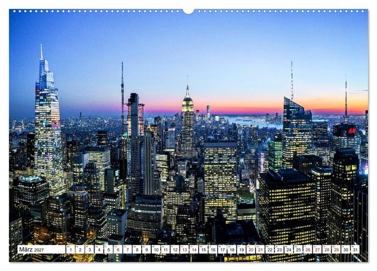 Produktbild: Wundervolles New York (Wandkalender 2027 DIN A2 quer), CALVENDO Monatskalender