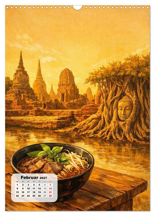 Produktbild: Thailand &ndash; Eine Schlemmerreise durchs Land des L&auml;chelns (Wandkalender 2027 DIN A3 hoch), CALVENDO Monatskalender