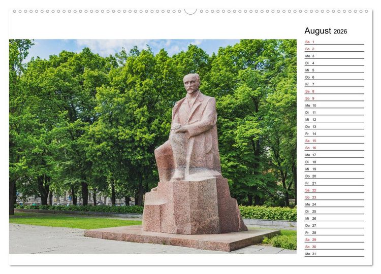 Produktbild: Ein Wochenende in Riga (hochwertiger Premium Wandkalender 2026 DIN A2 quer), Kunstdruck in Hochglanz
