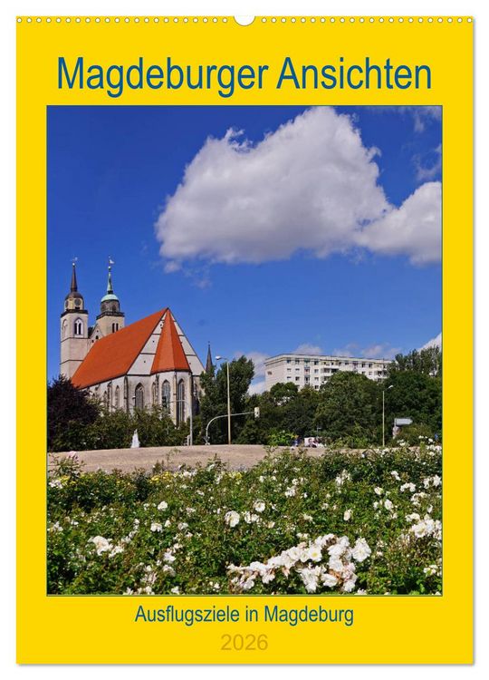 Produktbild: Magdeburger Ansichten (Wandkalender 2026 DIN A2 hoch), CALVENDO Monatskalender