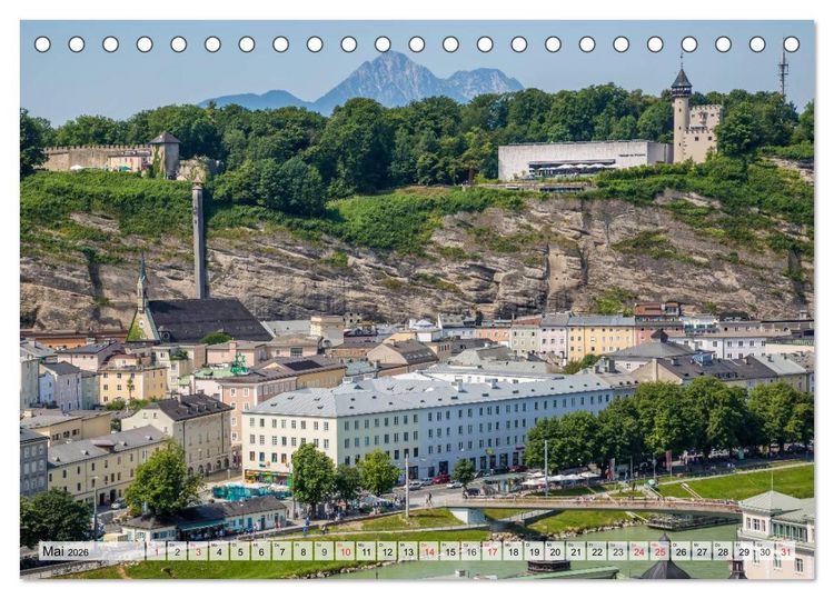 Produktbild: SALZBURG Blicke auf die Mozartstadt (Tischkalender 2026 DIN A5 quer), CALVENDO Monatskalender