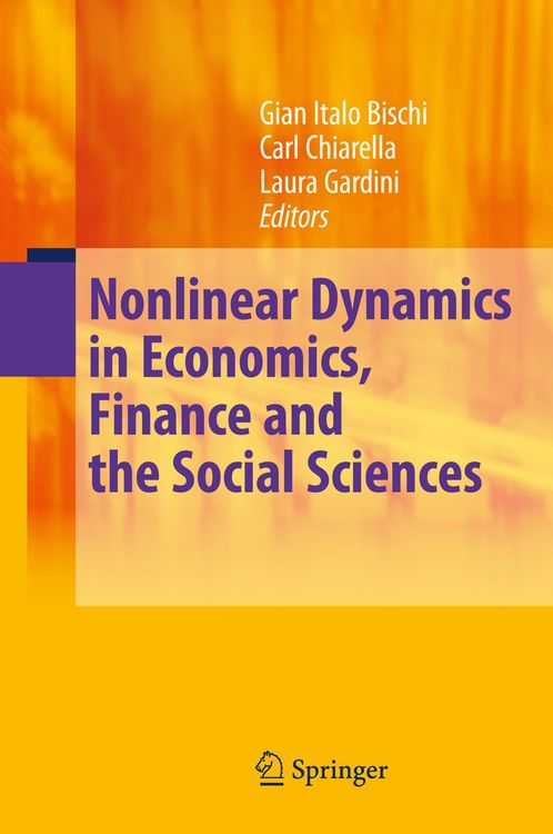 Produktbild: Nonlinear Dynamics in Economics, Finance and the Social Sciences