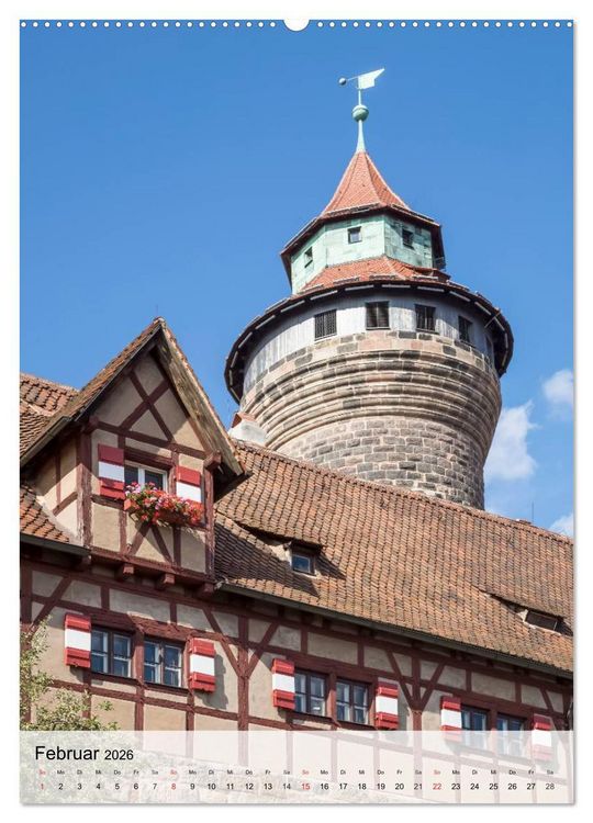 Produktbild: N&Uuml;RNBERG Charmante Altstadt (hochwertiger Premium Wandkalender 2026 DIN A2 hoch), Kunstdruck in Hochglanz