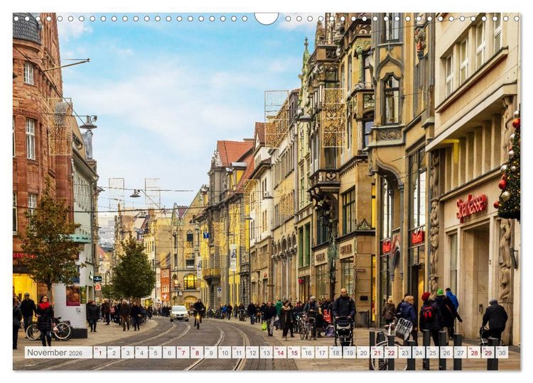 Produktbild: Erfurt. Perle Th&uuml;ringens. (Wandkalender 2026 DIN A3 quer), CALVENDO Monatskalender