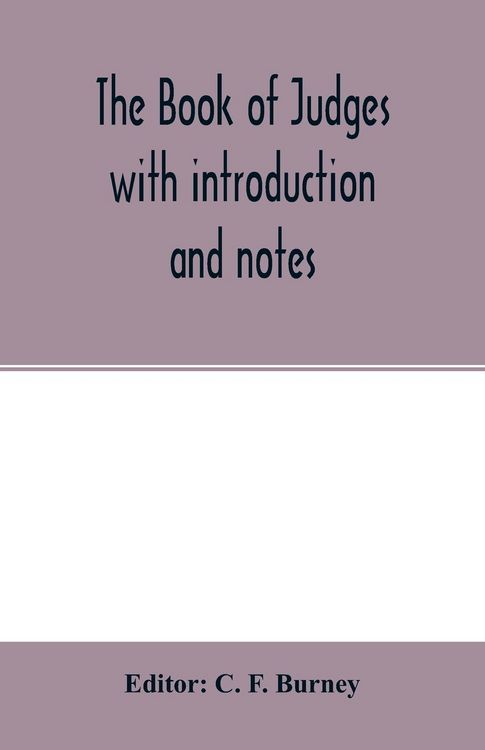 Produktbild: The book of Judges with introduction and notes