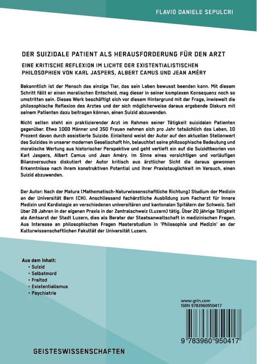 Produktbild: Der suizidale Patient als Herausforderung f&uuml;r den Arzt