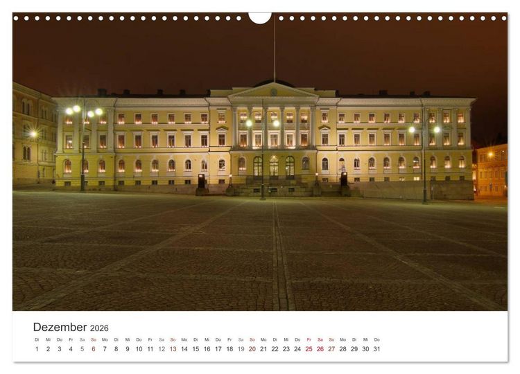 Produktbild: Helsinki - Hauptstadt am Finnischen Meerbusen (Wandkalender 2026 DIN A3 quer), CALVENDO Monatskalender