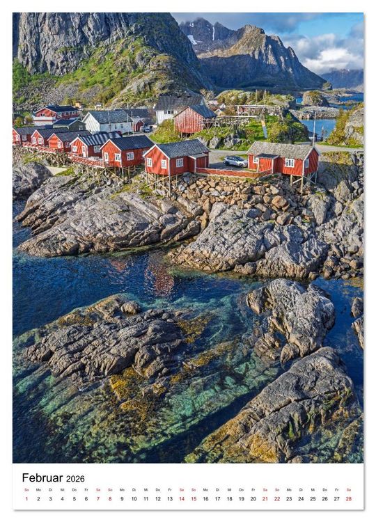Produktbild: Lofoten - Atemberaubende Landschaften (Wandkalender 2026 DIN A2 hoch), CALVENDO Monatskalender