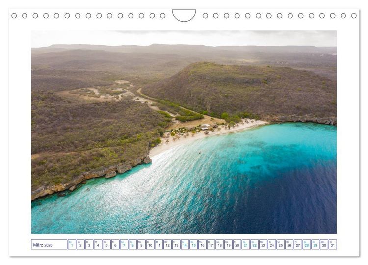 Produktbild: Strand und Meer auf Cura&ccedil;ao (Wandkalender 2026 DIN A4 quer), CALVENDO Monatskalender