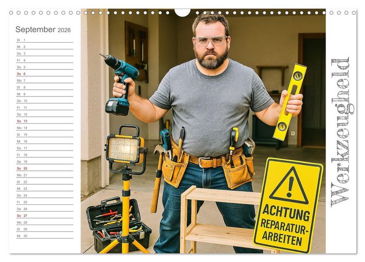 Produktbild: M&auml;nneralarm - Ein Jahr voller herrlicher M&auml;nnlichkeit (Wandkalender 2026 DIN A3 quer), CALVENDO Monatskalender
