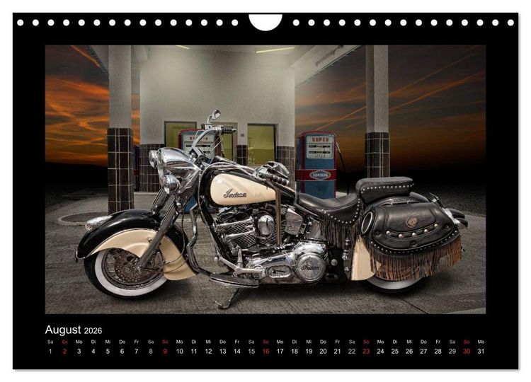 Produktbild: Motorrad-Tr&auml;ume &ndash; Chopper und Custombikes (Wandkalender 2026 DIN A4 quer), CALVENDO Monatskalender