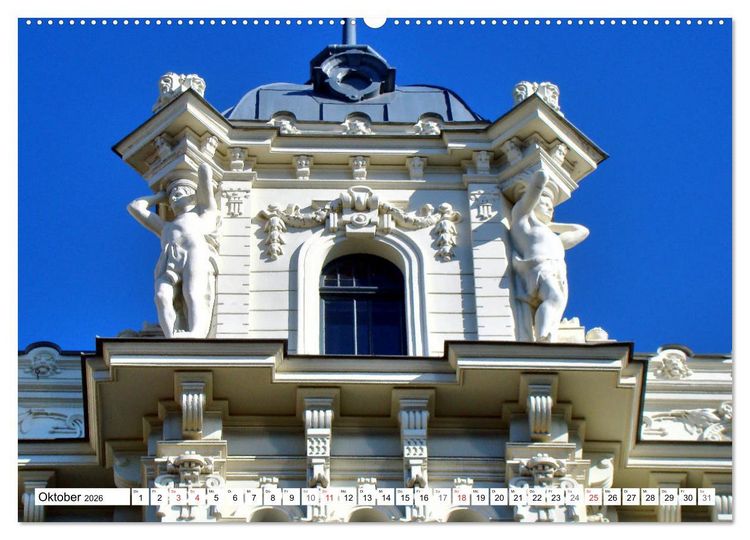 Produktbild: Jugendstil in Riga - Schmuckst&uuml;cke der lettischen Hauptstadt (Wandkalender 2026 DIN A2 quer), CALVENDO Monatskalender