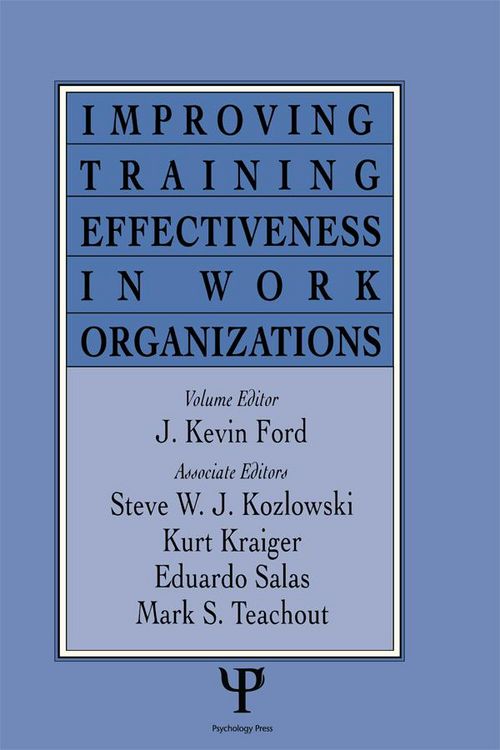 Produktbild: Improving Training Effectiveness in Work Organizations