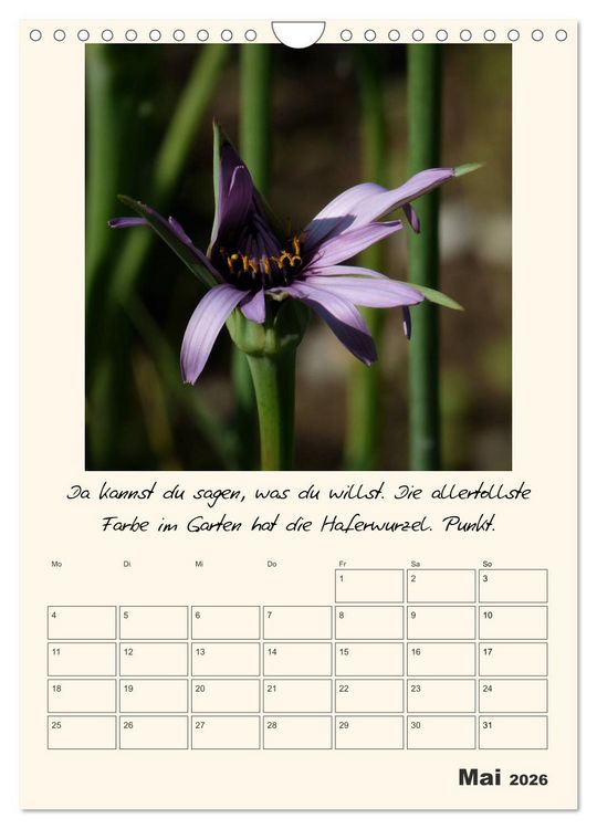 Produktbild: Gartengeschichten (Wandkalender 2026 DIN A4 hoch), CALVENDO Monatskalender