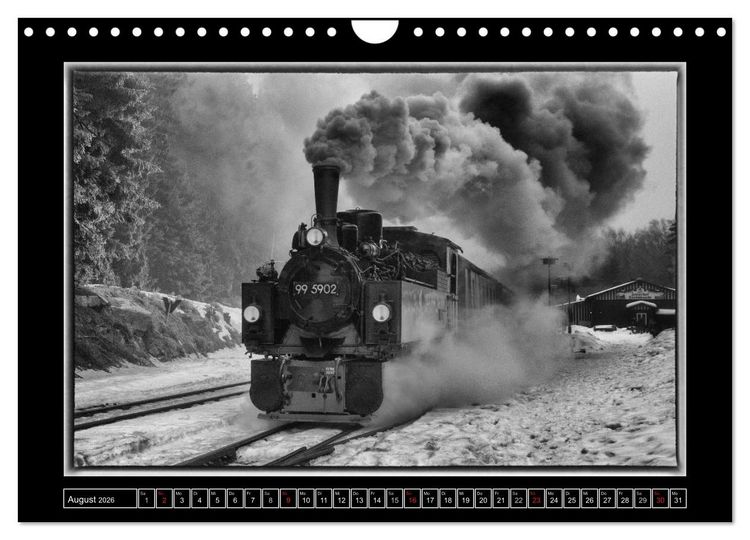 Produktbild: Unter Dampf - Eisenbahnromantik im Harz (Wandkalender 2026 DIN A4 quer), CALVENDO Monatskalender