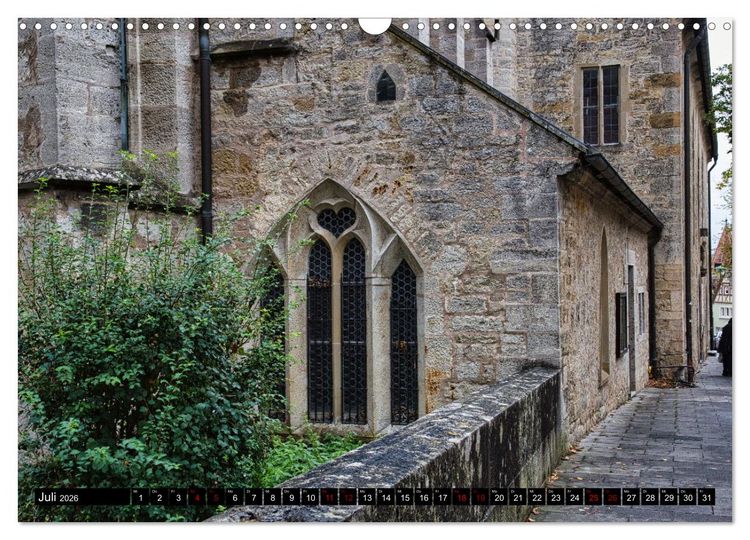 Produktbild: Rothenburg o.d. Tauber - Ansichten einer mittelalterlichen Stadt (Wandkalender 2026 DIN A3 quer), CALVENDO Monatskalender