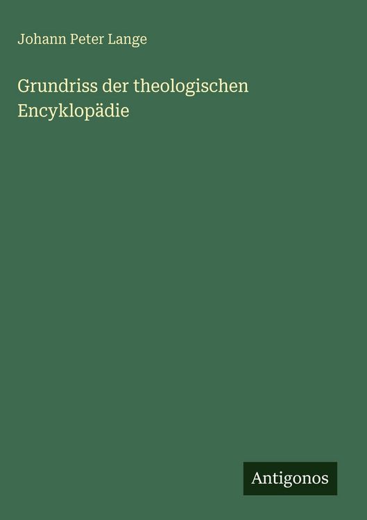 Produktbild: Grundriss der theologischen Encyklop&auml;die