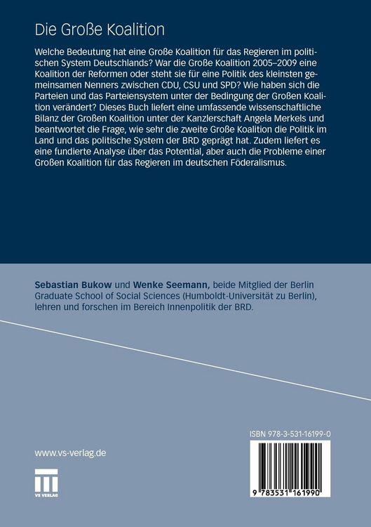 Produktbild: Die Gro&szlig;e Koalition