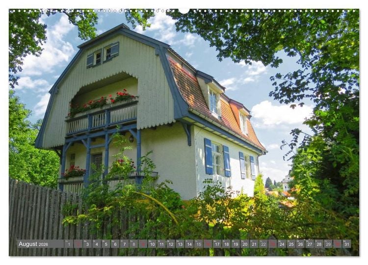 Produktbild: Murnau und das Blaue Land - Aquarelle und Fotografien (Wandkalender 2026 DIN A2 quer), CALVENDO Monatskalender