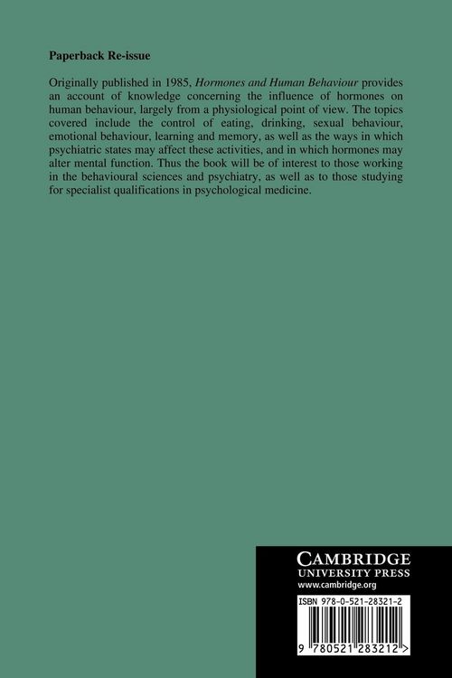 Produktbild: Hormones and Human Behaviour