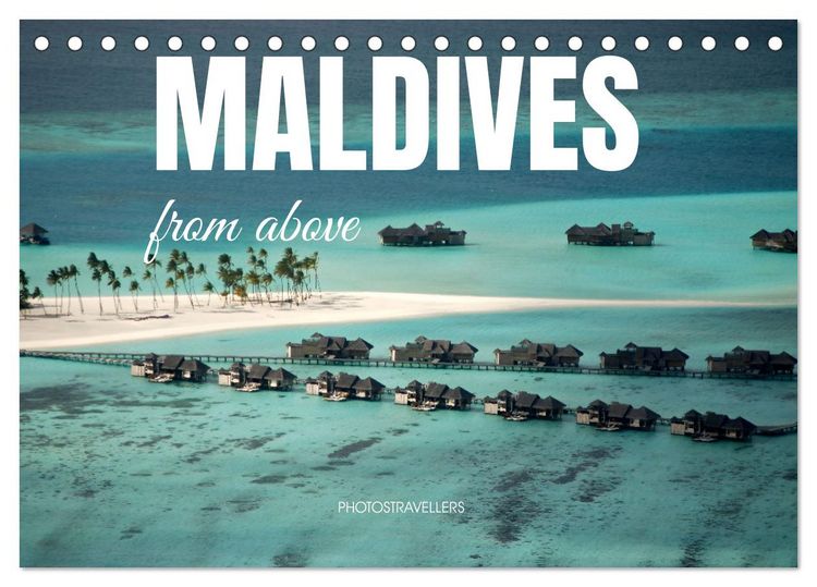 Produktbild: Maldives from above (Desk Calendar 2026 DIN A5 landscape), CALVENDO 12 Month DeskCalendar