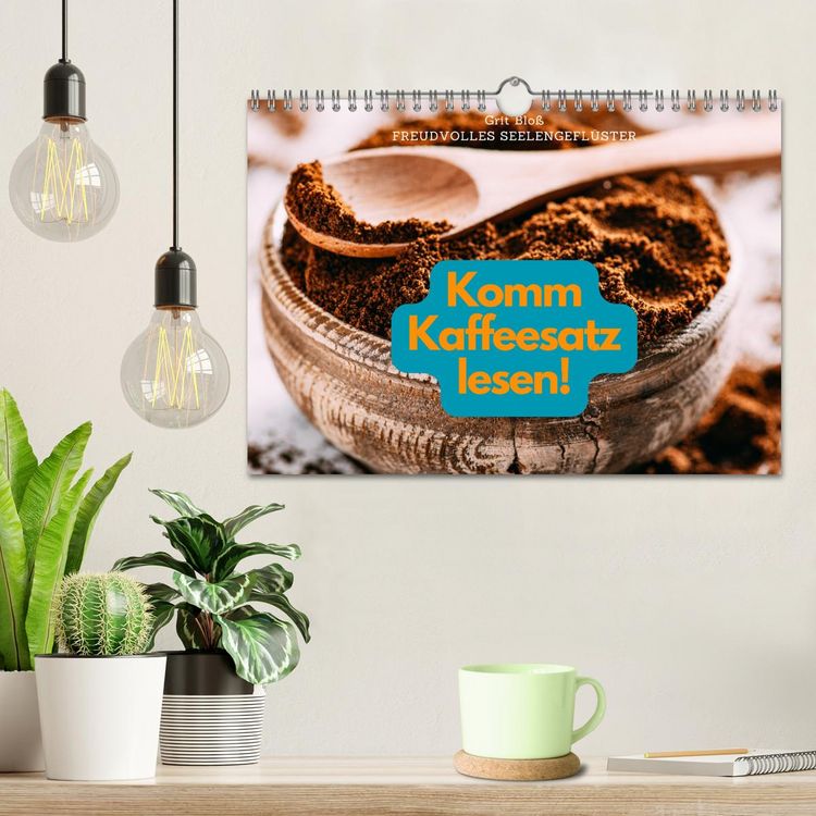 Produktbild: Komm Kaffeesatz lesen! (Wandkalender 2026 DIN A4 quer), CALVENDO Monatskalender