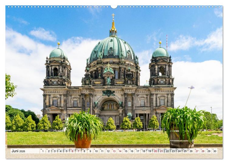 Produktbild: Berlin rund ums Jahr (hochwertiger Premium Wandkalender 2026 DIN A2 quer), Kunstdruck in Hochglanz