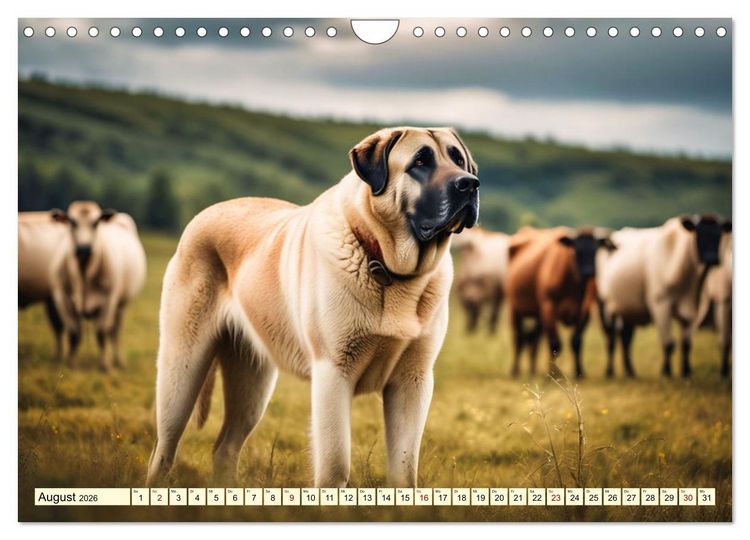 Produktbild: Kangal - der starke Herdenschutzhund (Wandkalender 2026 DIN A4 quer), CALVENDO Monatskalender