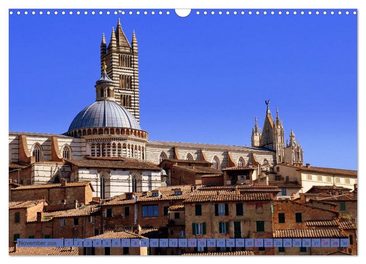 Produktbild: Siena - Stadt des legend&auml;ren Palio (Wandkalender 2026 DIN A3 quer), CALVENDO Monatskalender