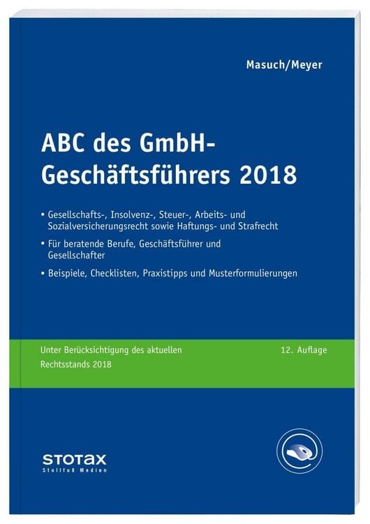 Produktbild: Masuch, A: ABC des GmbH-Gesch&auml;ftsf&uuml;hrers 2018