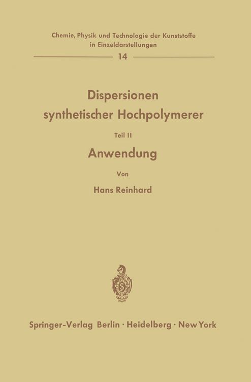 Produktbild: Dispersionen synthetischer Hochpolymerer