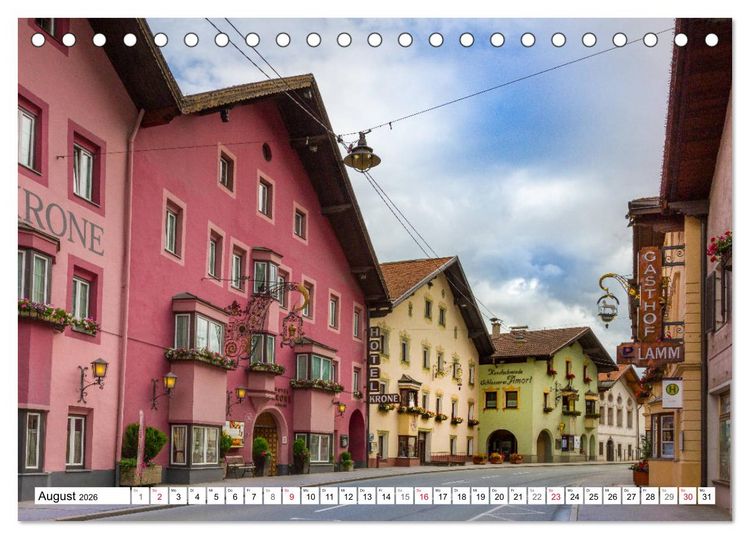 Produktbild: Reise nach Tirol - Die kleinen D&ouml;rfer bei Innsbruck (Tischkalender 2026 DIN A5 quer), CALVENDO Monatskalender